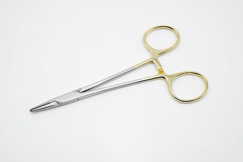 Nadelhalter Halsey, sehr fein mit Goldgriff,  HM !!! 13 cm