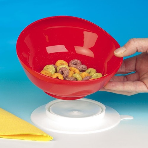 Speise Sch�ssel auf Saugnapf - Farbe: Rot