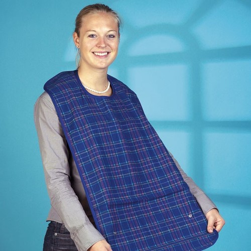 Esslatz, mit N�sseschutz, kn�pfbares Kr�melfach, 100 % Baumwolle, waschbar 60-C