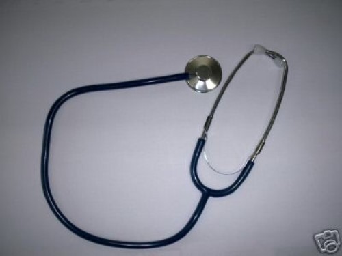 Praxis, Flachkopf Stethoskop, Flachkopfstethoskop, blau