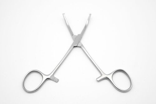 Kocher Arterienklemme, Medizin Klemme, gebogen