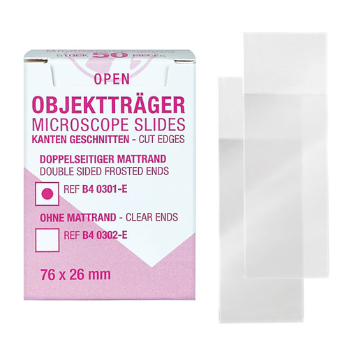 Objekttr�ger mit Mattrand, geschnitten, 76 x 26 mm (50 St�ck)