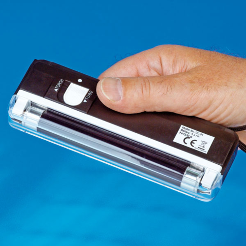 Ultraviolett Leuchte, UV Leuchte, UV Lampe, mit Taschenlampe, Batteriebetrieb