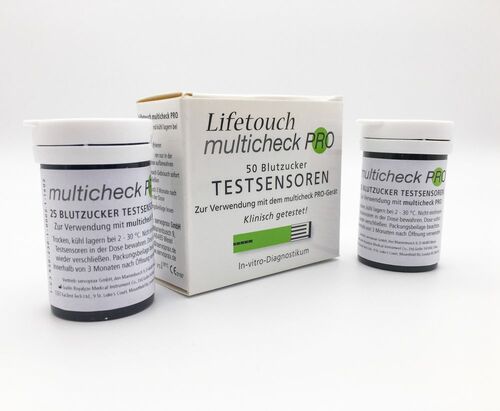 C3 530 Blutzucker Sensoren Teststreifen, 50 St., f�r Lifetouch Multicheck Pro