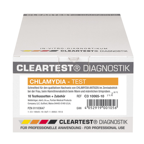 Cleartest Chlamydia, Chlamydien Schnelltest, Testset, 10 Tests 