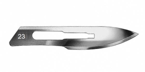 Skalpell, Skalpellklingen, Klingen, bauchig, 100 St., Fig.23 f�r Griff Fig. 4