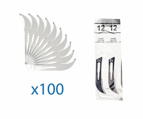 Wechselklingen, Skalpell, Skalpellklingen 100 St., Fig. 12
