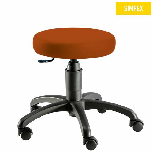 Drehrollhocker Nero 70 mm Polster, st�ndige Last 110 kg, H�he 46,5 - 59,5 cm