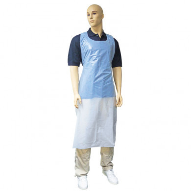 Einweg Sch�rze Kittel, Einmal-Sch�rzen, wei� 80 x 140 cm x 0,022 mm (100 Stck.)