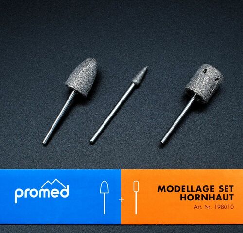 promed 198010 Schleifk�rper Bits, Hornhaut Set, 3 St.