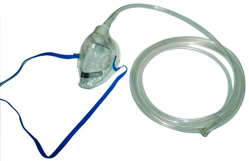 Sauerstoffmaske Mund und Nase mit 2,10 m Schlauch