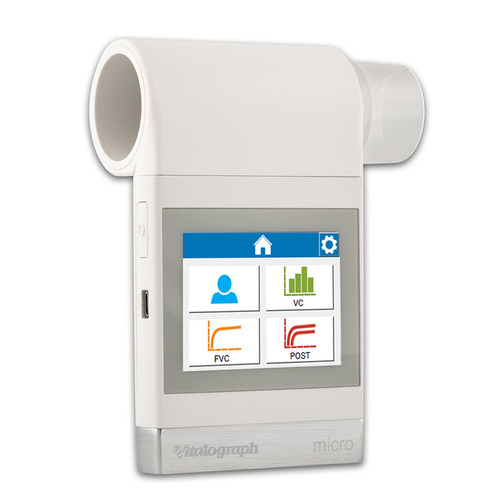 Vitalograph micro Hand-Spirometer mit PDF-Berichtssoftware und Softcase
