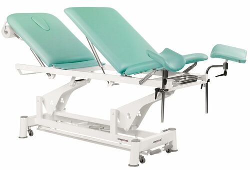 Therapieliege + Gynstuhl Untersuchungsliege mit Gesichtsloch, elektr. div. Farben