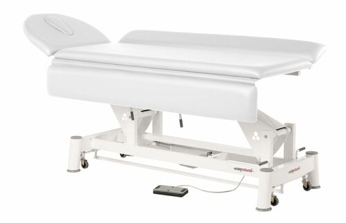 Therapieliege, Untersuchungsliege mit Gesichtsloch, elektr. div. Farben + Hocker