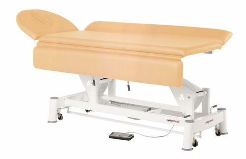 Therapieliege, Untersuchungsliege mit Gesichtsloch, elektr. div. Farben + Hocker