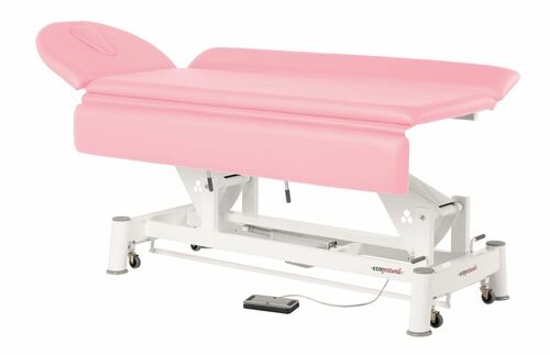 Therapieliege, Untersuchungsliege mit Gesichtsloch, elektr. div. Farben + Hocker