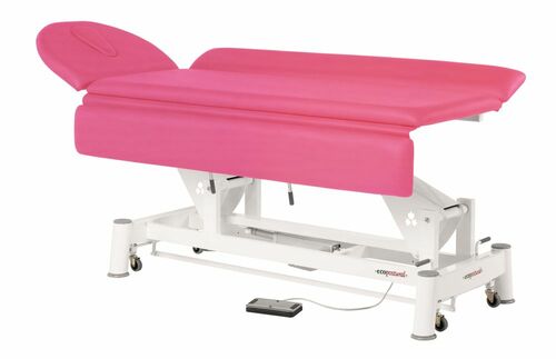 Therapieliege, Untersuchungsliege mit Gesichtsloch, elektr. div. Farben + Hocker