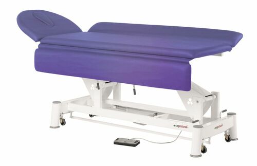 Therapieliege, Untersuchungsliege mit Gesichtsloch, elektr. div. Farben + Hocker