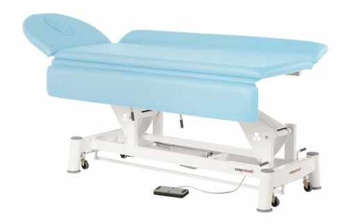 Therapieliege, Untersuchungsliege mit Gesichtsloch, elektr. div. Farben + Hocker