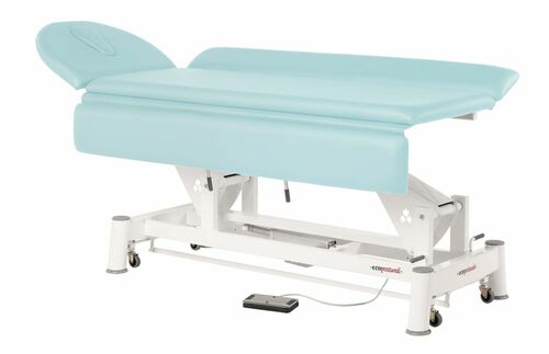 Therapieliege, Untersuchungsliege mit Gesichtsloch, elektr. div. Farben + Hocker