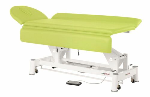 Therapieliege, Untersuchungsliege mit Gesichtsloch, elektr. div. Farben + Hocker