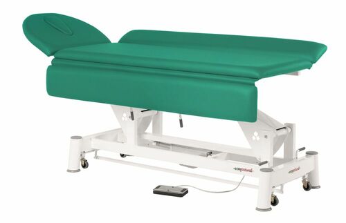 Therapieliege, Untersuchungsliege mit Gesichtsloch, elektr. div. Farben + Hocker