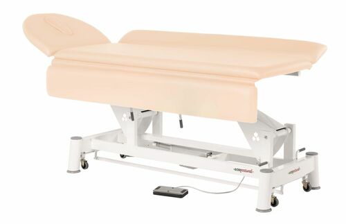 Therapieliege, Untersuchungsliege mit Gesichtsloch, elektr. div. Farben + Hocker