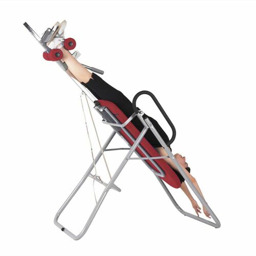 Massageliege, Inversionsbank mit grauem Rahmengestell, div. Farben 