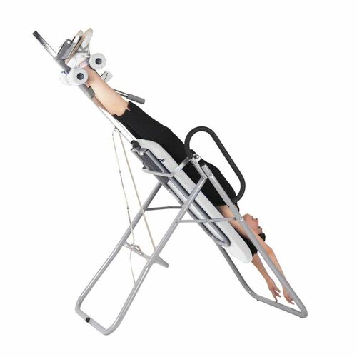 Massageliege, Inversionsbank mit grauem Rahmengestell, div. Farben 