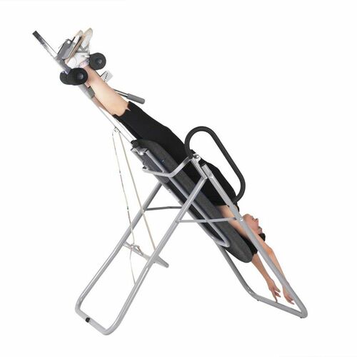 Massageliege, Inversionsbank mit grauem Rahmengestell, div. Farben 