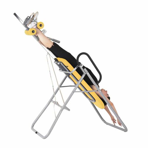 Massageliege, Inversionsbank mit grauem Rahmengestell, div. Farben 