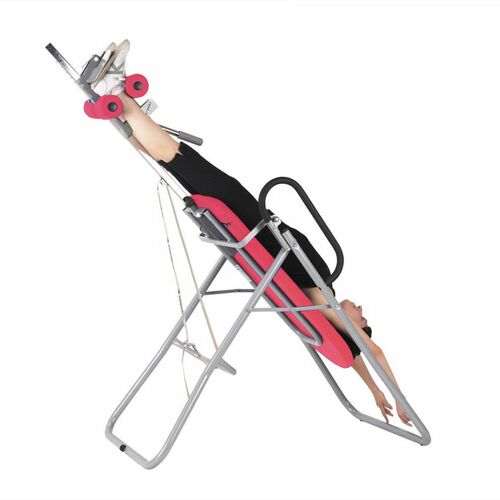 Massageliege, Inversionsbank mit grauem Rahmengestell, div. Farben 