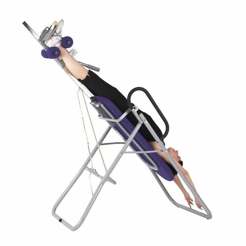 Massageliege, Inversionsbank mit grauem Rahmengestell, div. Farben 