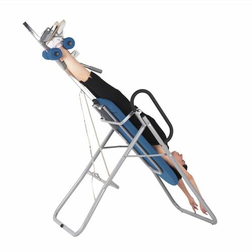 Massageliege, Inversionsbank mit grauem Rahmengestell, div. Farben 