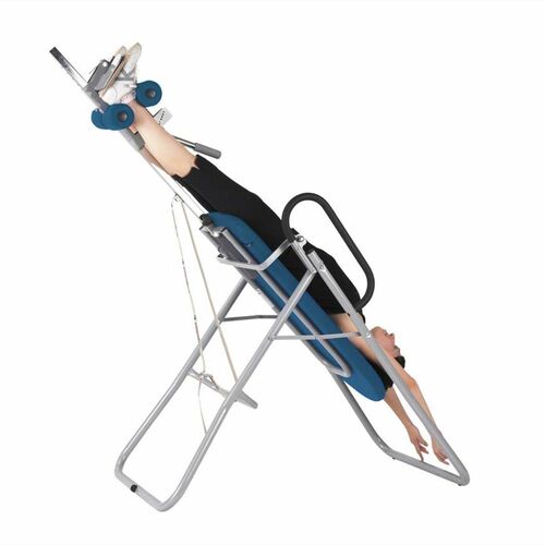 Massageliege, Inversionsbank mit grauem Rahmengestell, div. Farben 