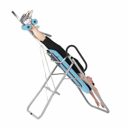 Massageliege, Inversionsbank mit grauem Rahmengestell, div. Farben 