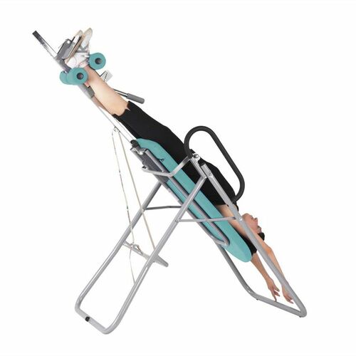 Massageliege, Inversionsbank mit grauem Rahmengestell, div. Farben 