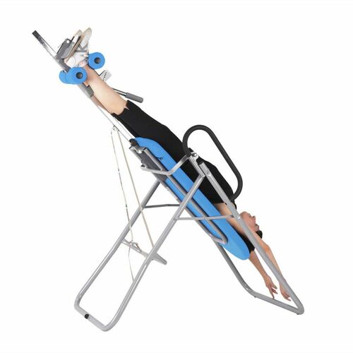 Massageliege, Inversionsbank mit grauem Rahmengestell, div. Farben 