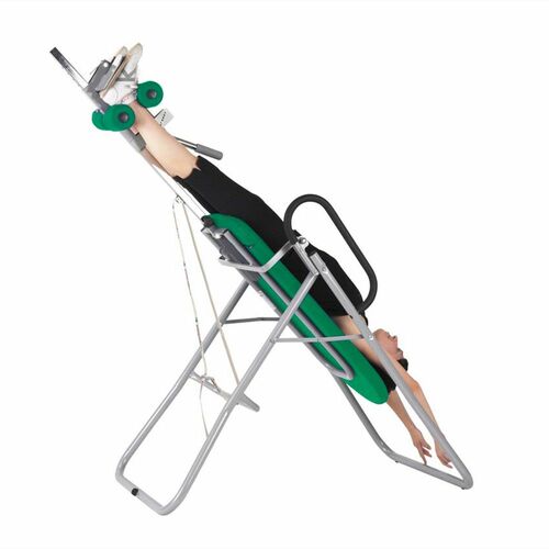 Massageliege, Inversionsbank mit grauem Rahmengestell, div. Farben 