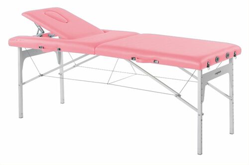 Behandlungsliege, Massageliege, Liege klappbar, mobil, H�he 68-84 cm 