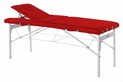 Behandlungsliege, Massageliege, Liege klappbar, mobil, H�he 68-84 cm 