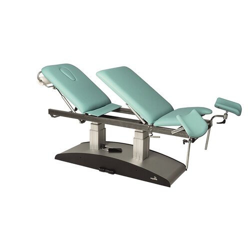 Gyn�kologische Liege, Therapieliege, elektr. div. Farben + Hocker