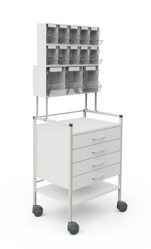 08/16� Basiswagen 60, Ger�tetisch, Ger�tewagen, mit Injektionsset PicBox 3+5+5