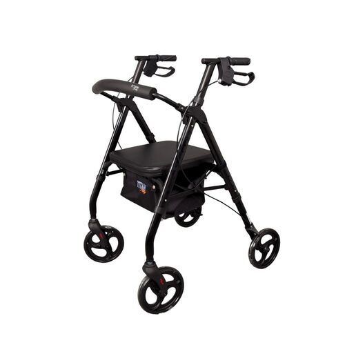 TITAN Prestige Leichtgewicht-Aluminium-Rollator, schwarz