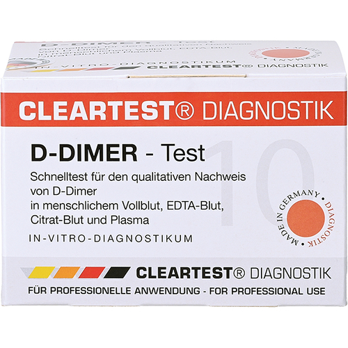 Cleartest� D-Dimer Test zur Anzeige einer Fibrinolyse 1 Test