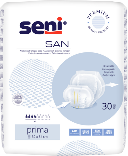 Seni San Prima - atmungsaktive anatomisch geformte Vorlage 