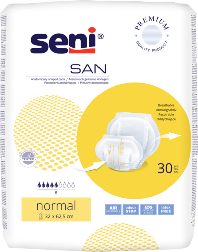 Seni San Normal - Anpassbare Inkontinenzvorlagen f�r maximale Bewegungsfreiheit Seni San Plus
