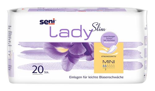 Seni Lady Slim Mini - Atmungsaktive Inkontinenzeinlage f�r Frauen