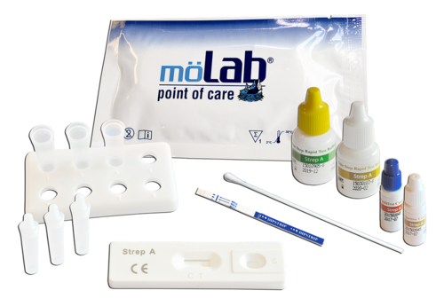 m�Lab Strep A Schnelltest 25 Testkassetten 