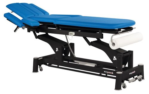 Elektrische Therapieliege mit schwarzem Metall Rahmengestell 62 x 200 cm